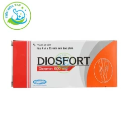 Diosfort 600mg - Hộp 4 vỉ x 15 viên